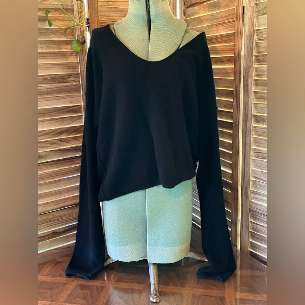 Free People black cashmere top
